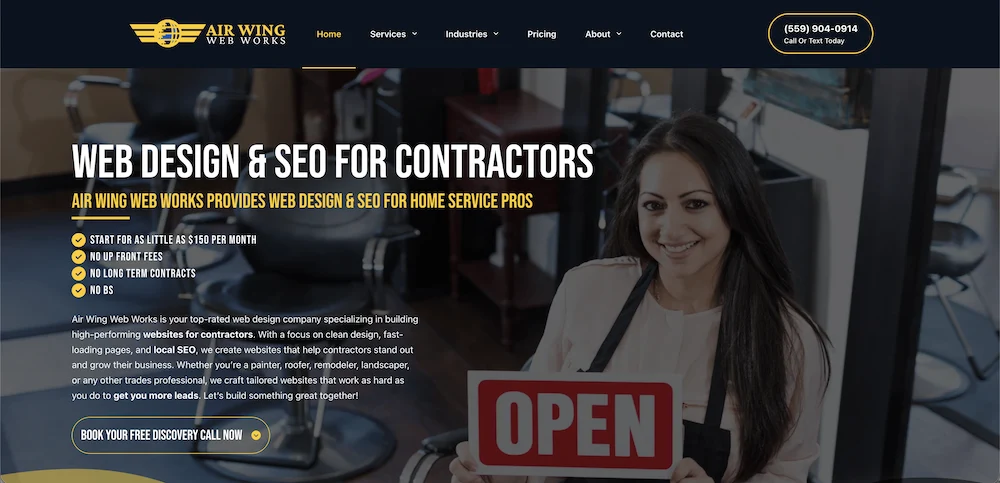 Air Wing Web Design & SEO work
